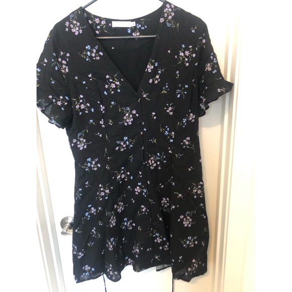 Lush button front skater dress - Picture 2 of 3